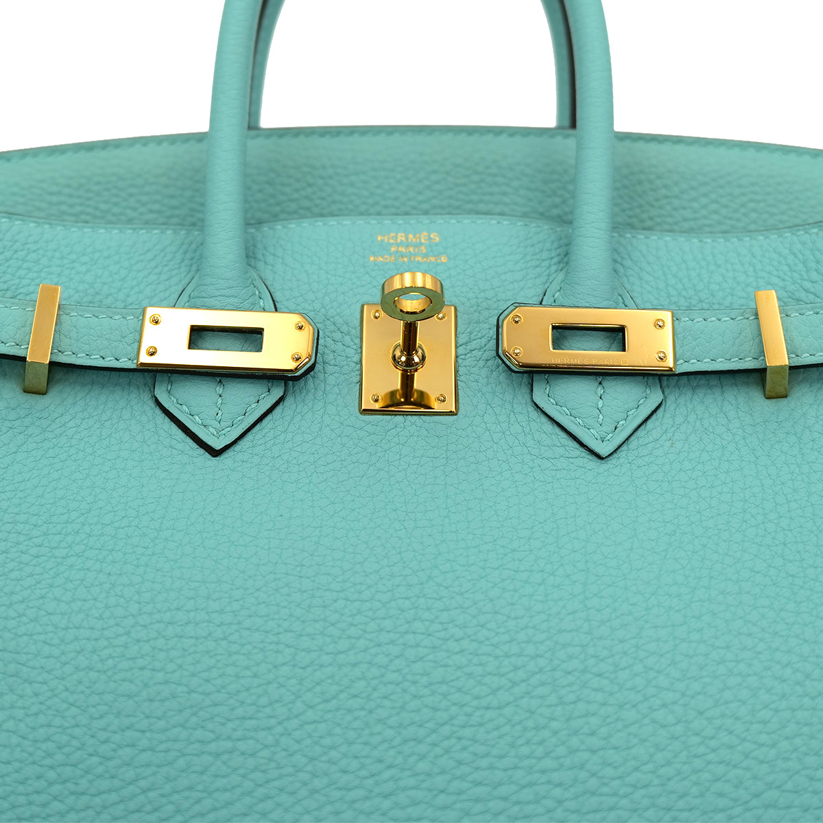 HERMES BIRKIN 25 BLUE SAINT CYR TOGO HAND BAG T GHW 90301656