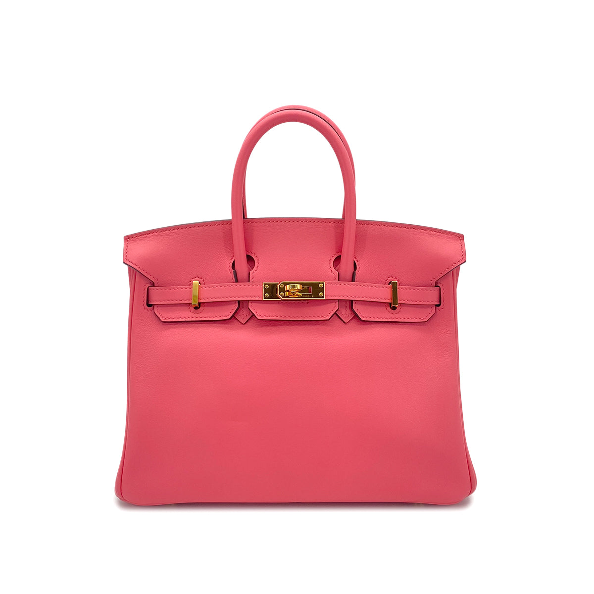 HERMES BIRKIN 25 ROSE AZALEE VEAU SWIFT HAND BAG A GHW 90301657
