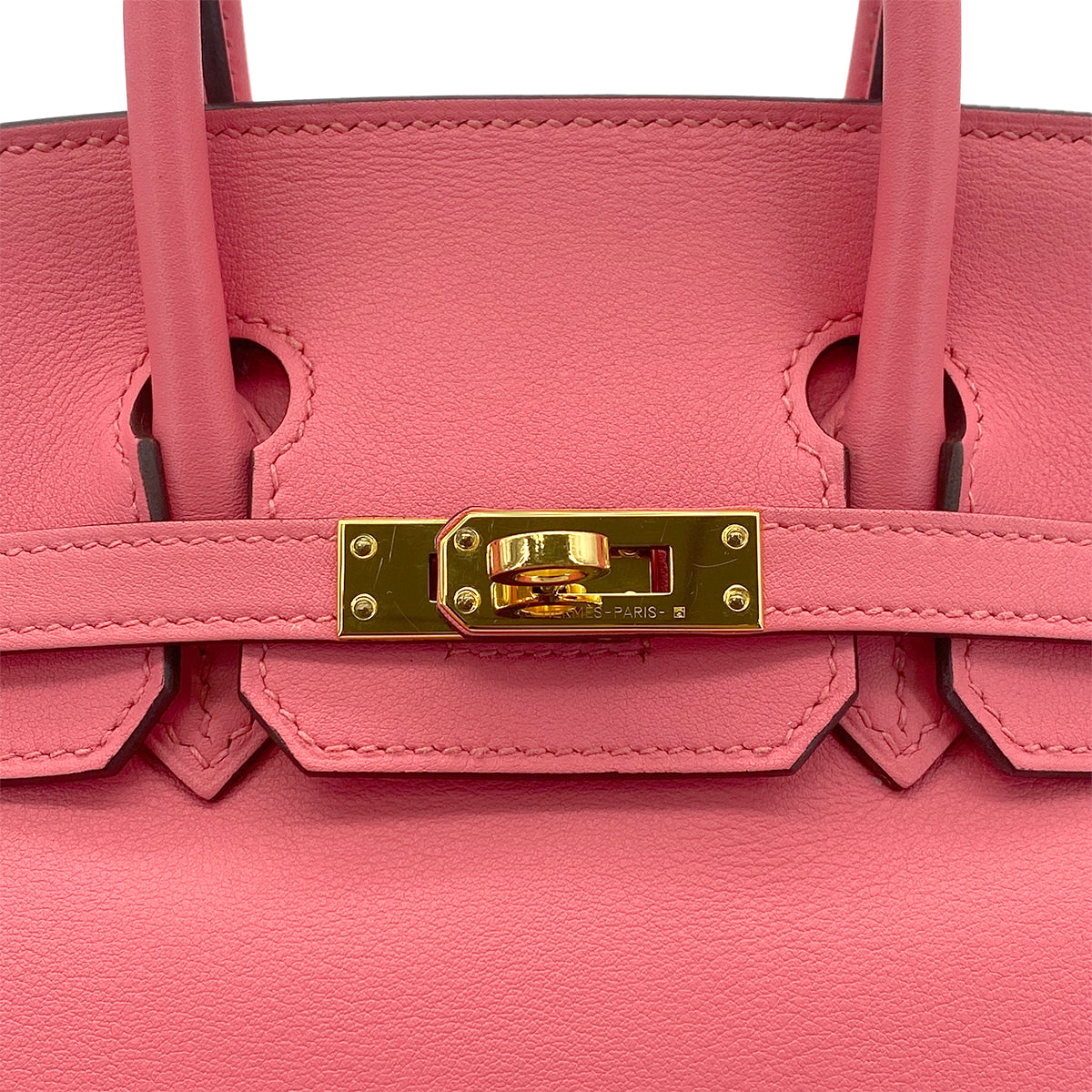 HERMES BIRKIN 25 ROSE AZALEE VEAU SWIFT HAND BAG A GHW 90301657