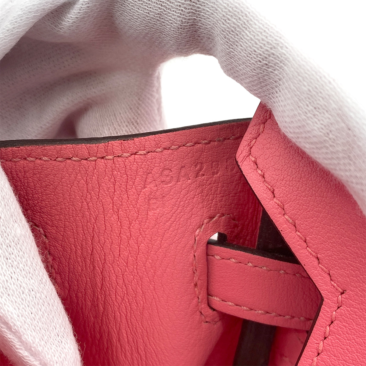 HERMES BIRKIN 25 ROSE AZALEE VEAU SWIFT HAND BAG A GHW 90301657