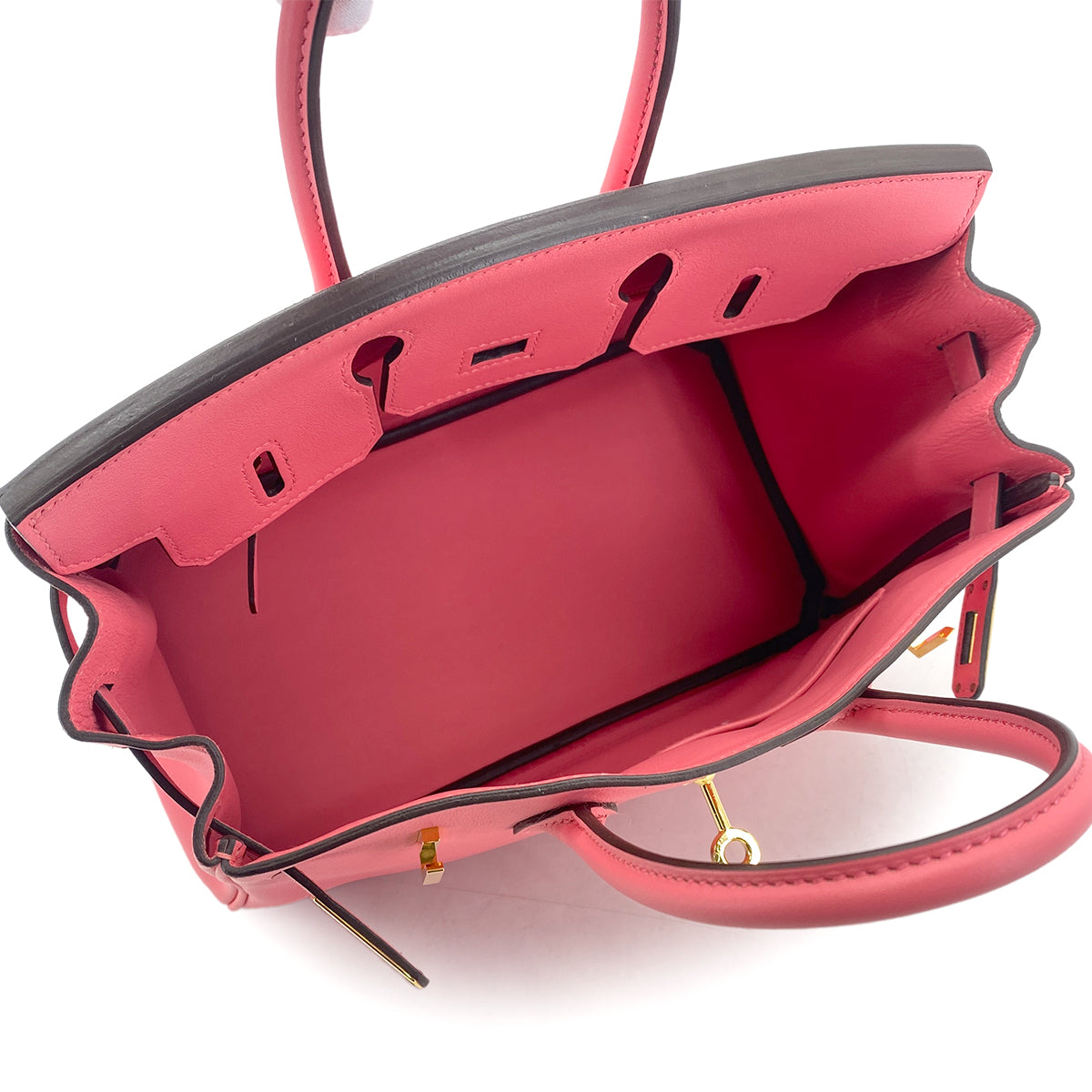 HERMES BIRKIN 25 ROSE AZALEE VEAU SWIFT HAND BAG A GHW 90301657