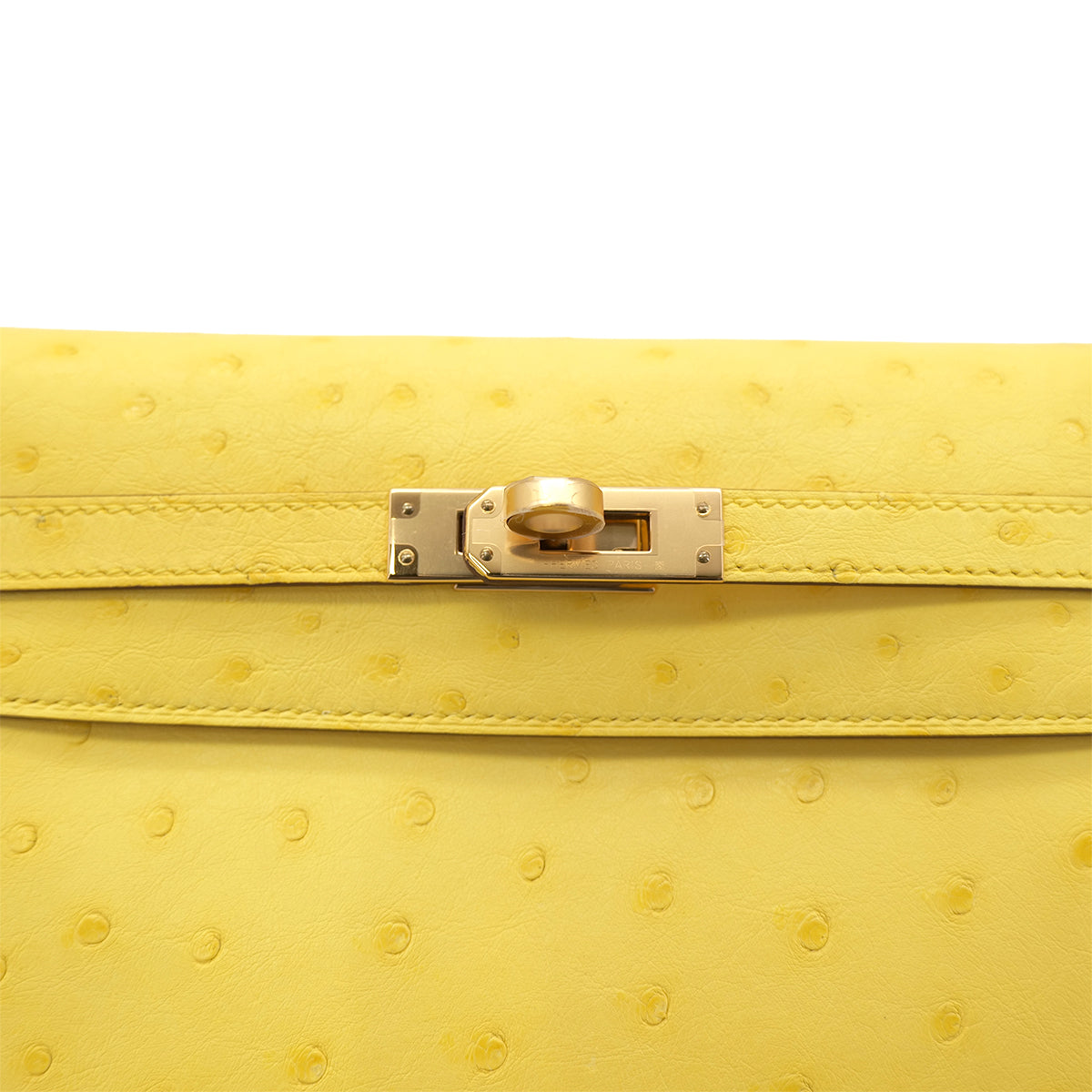 HERMES KELLY DANCE2 JAUNE CITRON OSTRICH 4WAY BAG Y RGHW 90301659