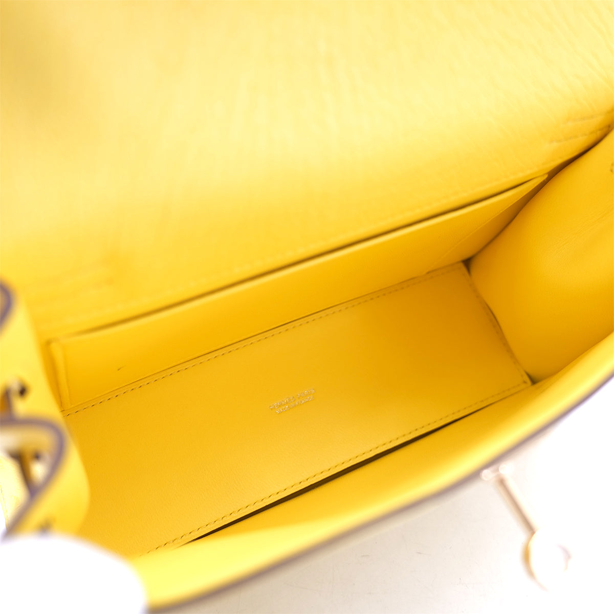 HERMES KELLY DANCE2 JAUNE CITRON OSTRICH 4WAY BAG Y RGHW 90301659