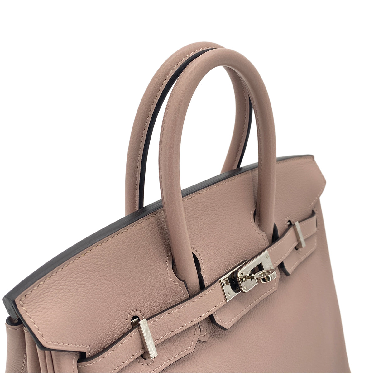 HERMES BIRKIN 25 GLYCINE EVERCOLOR HAND BAG T SHW 90301660