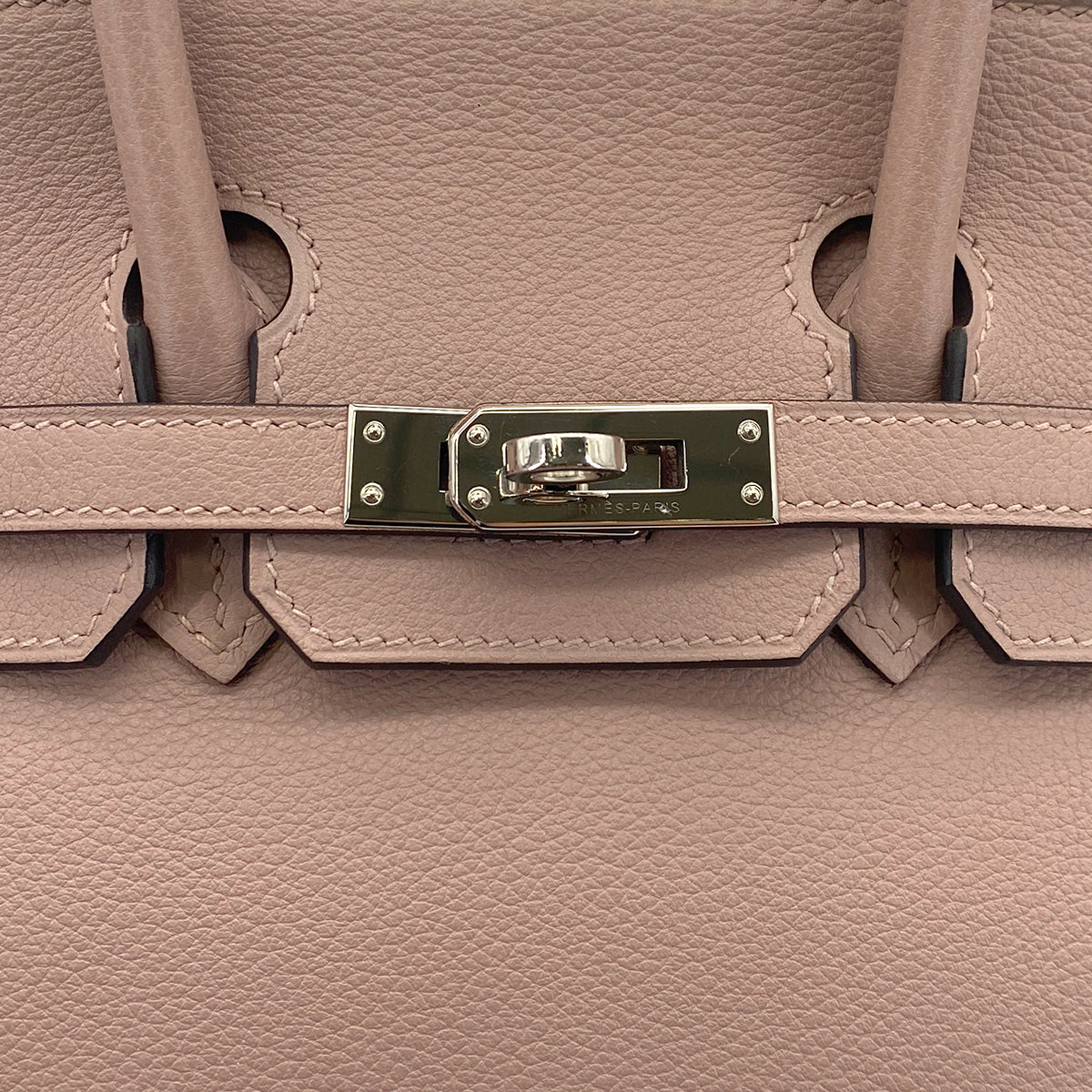 HERMES BIRKIN 25 GLYCINE EVERCOLOR HAND BAG T SHW 90301660