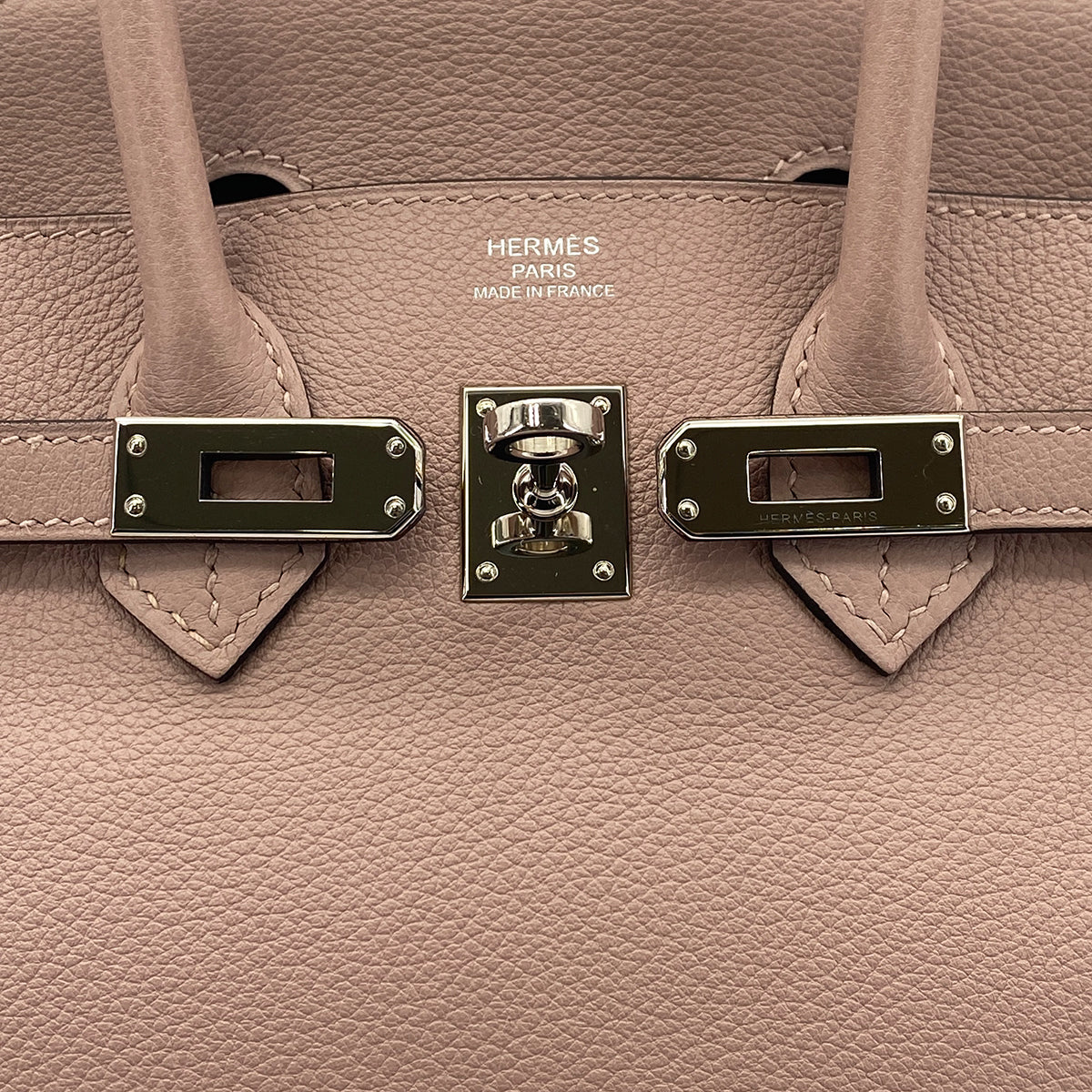 HERMES BIRKIN 25 GLYCINE EVERCOLOR HAND BAG T SHW 90301660