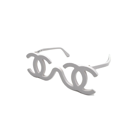CHANEL SUNGLASSES COCOMARK 1994 RUNWAY RIMITED WHITE EYEWEAR 90301663