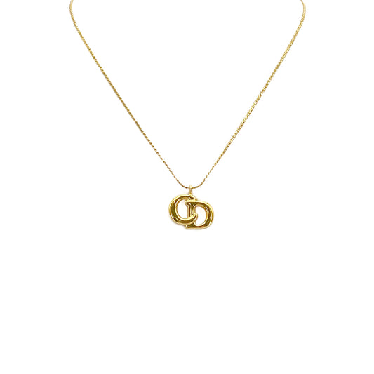 CHRISTIAN DIOR NECKLACE CD LOGO GOLD ACCESSORY 90301665