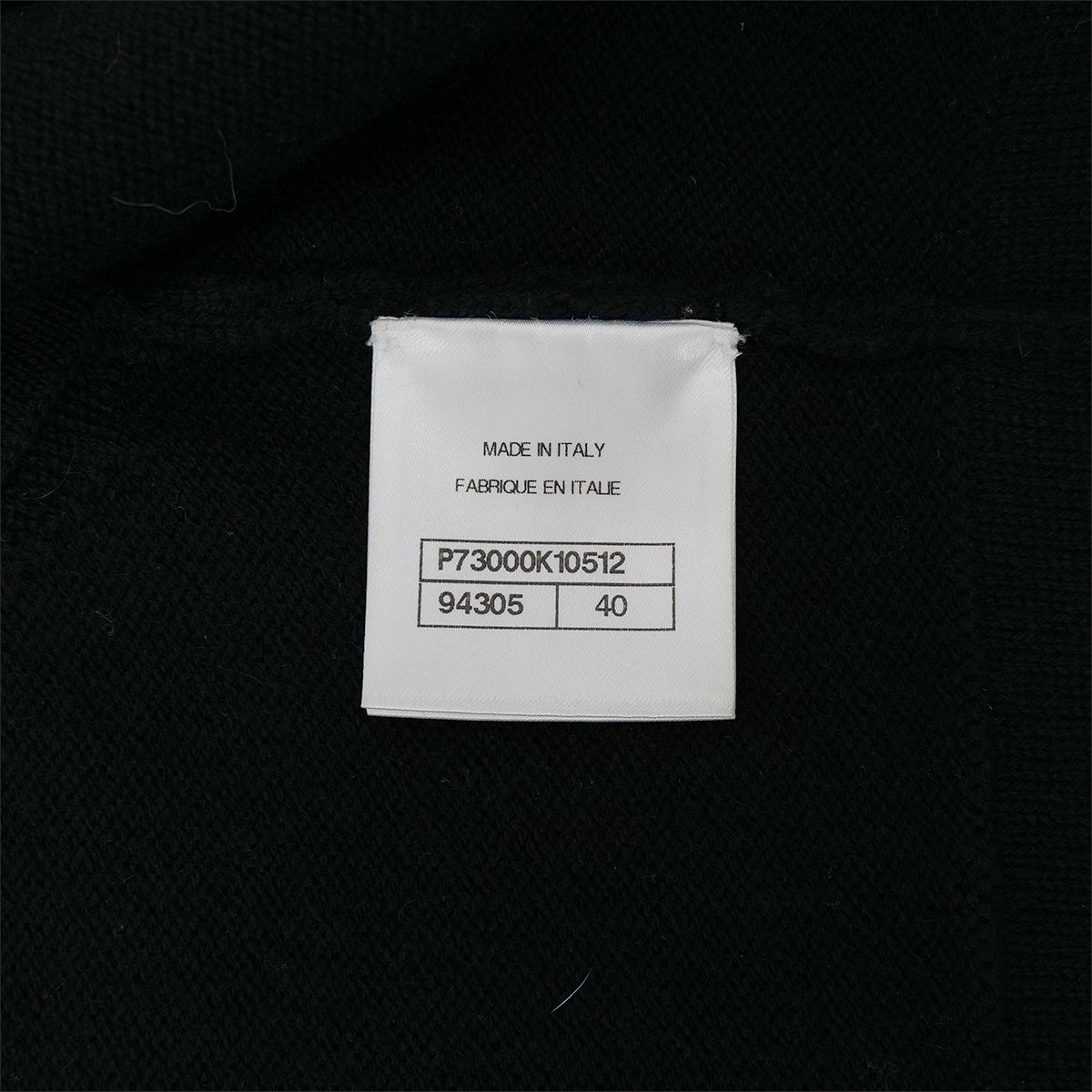 CHANEL COCOMARK BIJOU BUTTON KNIT VEST BLACK CASHMERE 40 P73 RTW 90301668