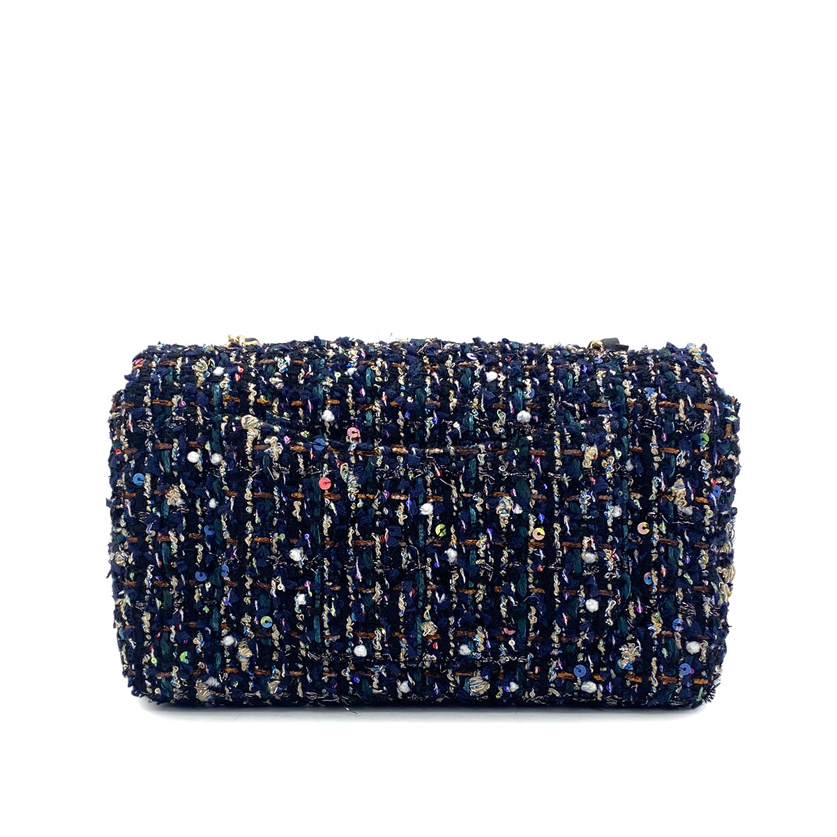 CHANEL MINI MATELASSE 20 CHAIN SHOULDER BAG MULTICOLOR TWEED 90301697