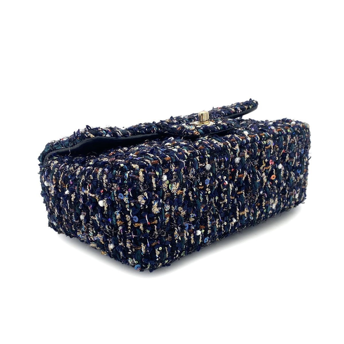 CHANEL MINI MATELASSE 20 CHAIN SHOULDER BAG MULTICOLOR TWEED 90301697