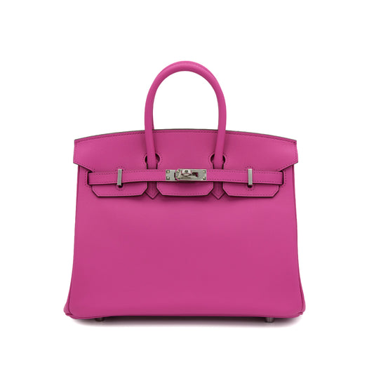 HERMES BIRKIN 25 MAGNOLIA SWIFT HAND BAG U SHW 90301703