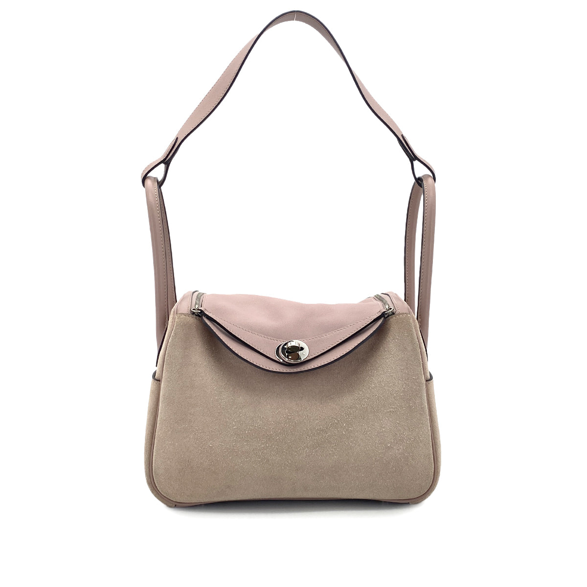 HERMES LINDY 26 GLYCINE SWIFT GRIZZLY SHOULDER BAG X SHW 90301706