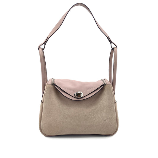 HERMES LINDY 26 GLYCINE SWIFT GRIZZLY SHOULDER BAG X SHW 90301706