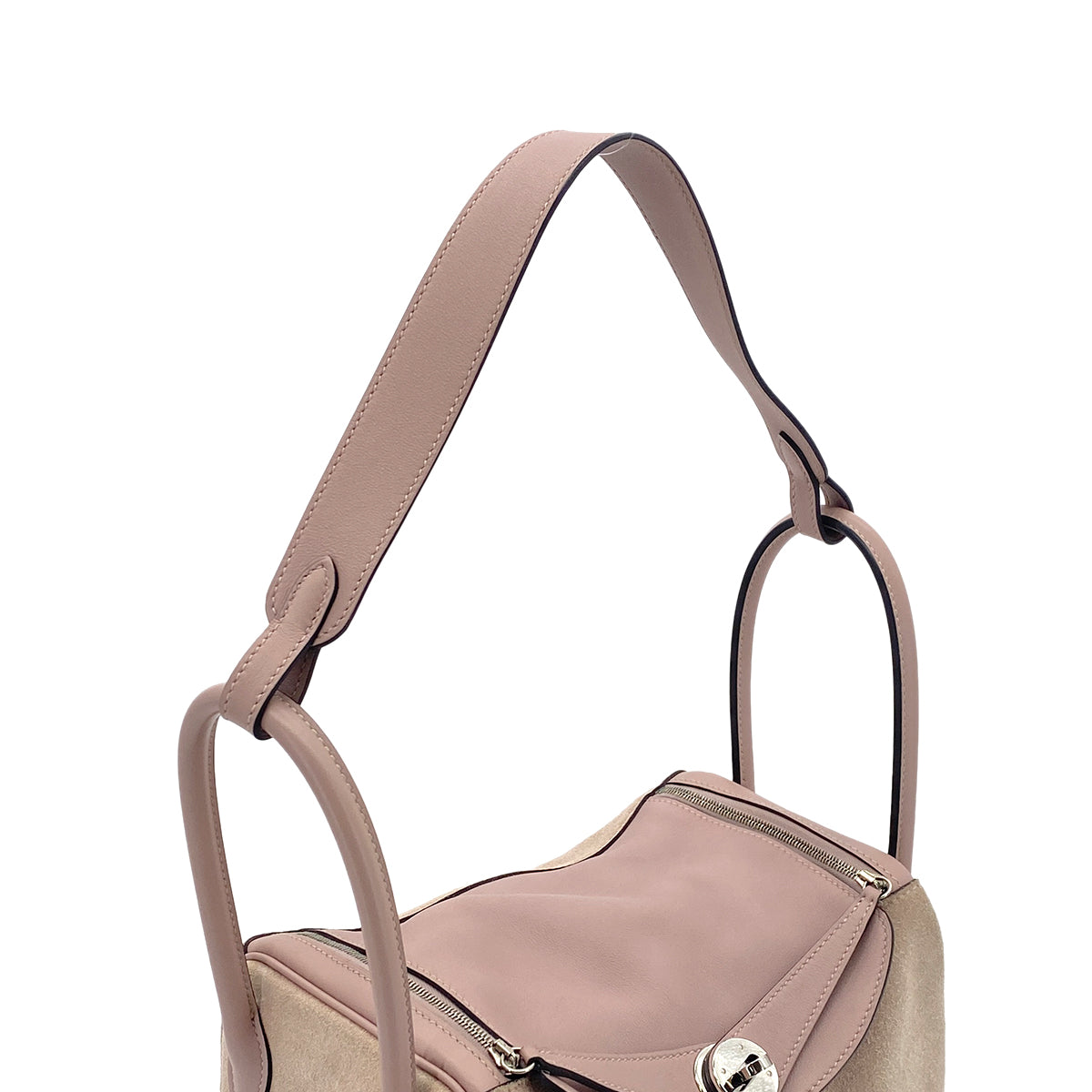 HERMES LINDY 26 GLYCINE SWIFT GRIZZLY SHOULDER BAG X SHW 90301706