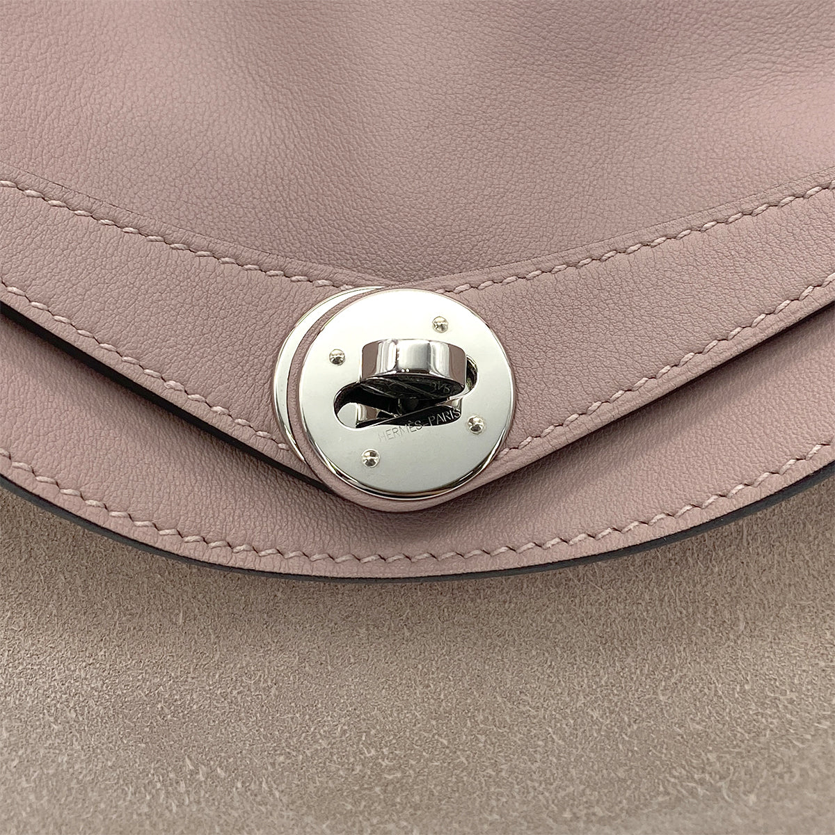 HERMES LINDY 26 GLYCINE SWIFT GRIZZLY SHOULDER BAG X SHW 90301706