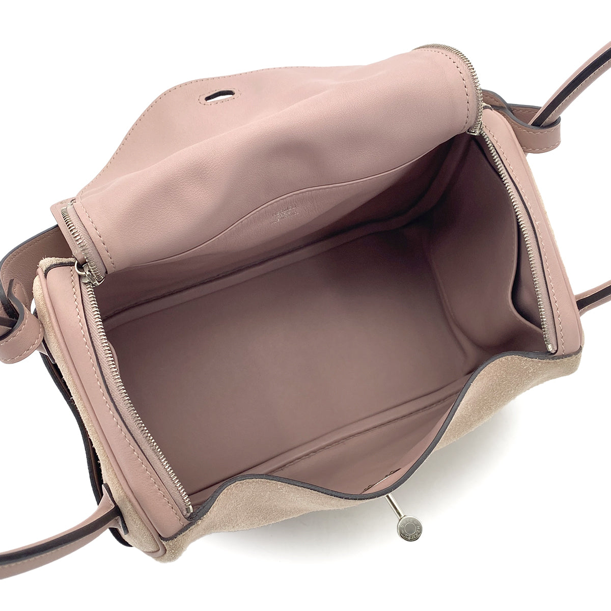 HERMES LINDY 26 GLYCINE SWIFT GRIZZLY SHOULDER BAG X SHW 90301706