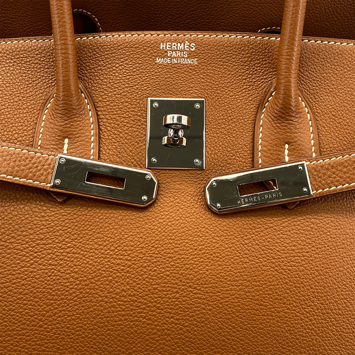 HERMES BIRKIN 35 GOLD TOGO HAND BAG □H SHW 90301709