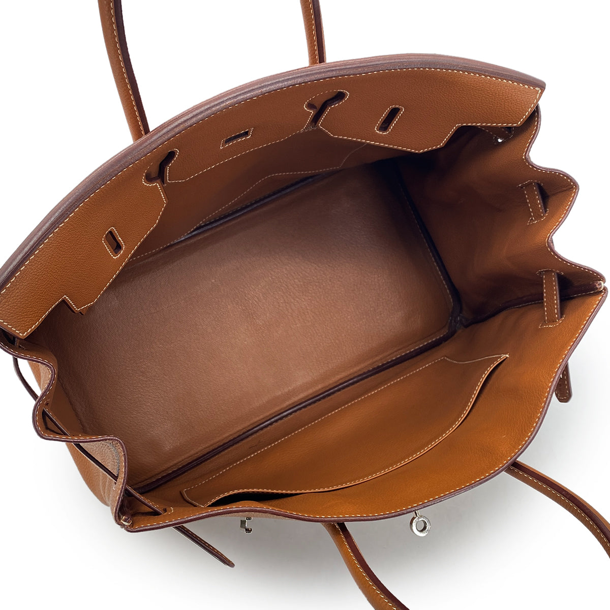 HERMES BIRKIN 35 GOLD TOGO HAND BAG □H SHW 90301709