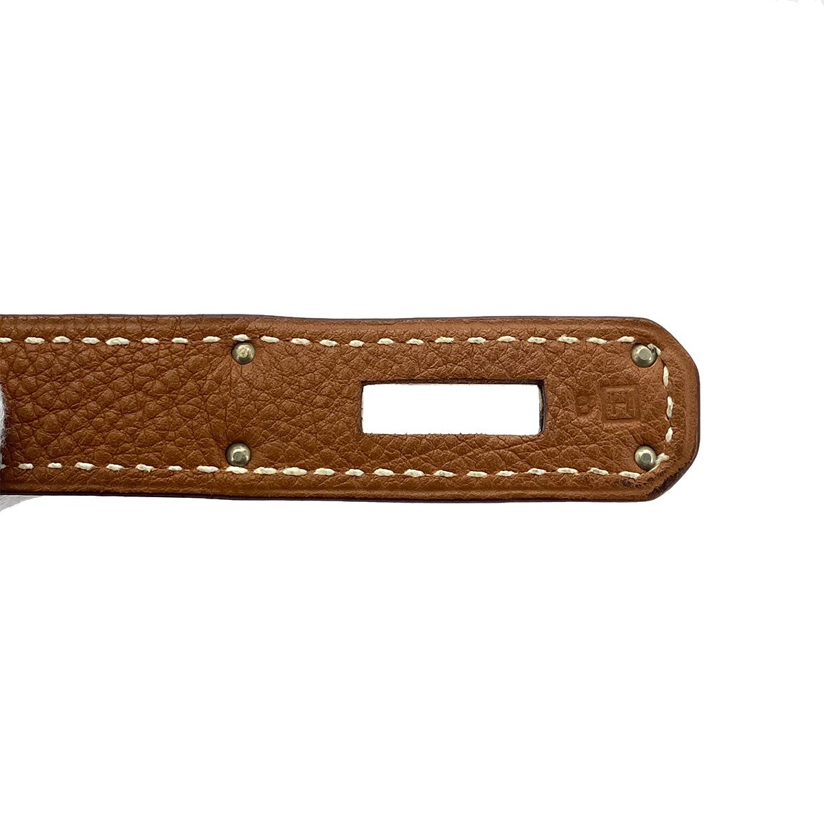 HERMES BIRKIN 35 GOLD TOGO HAND BAG □H SHW 90301709