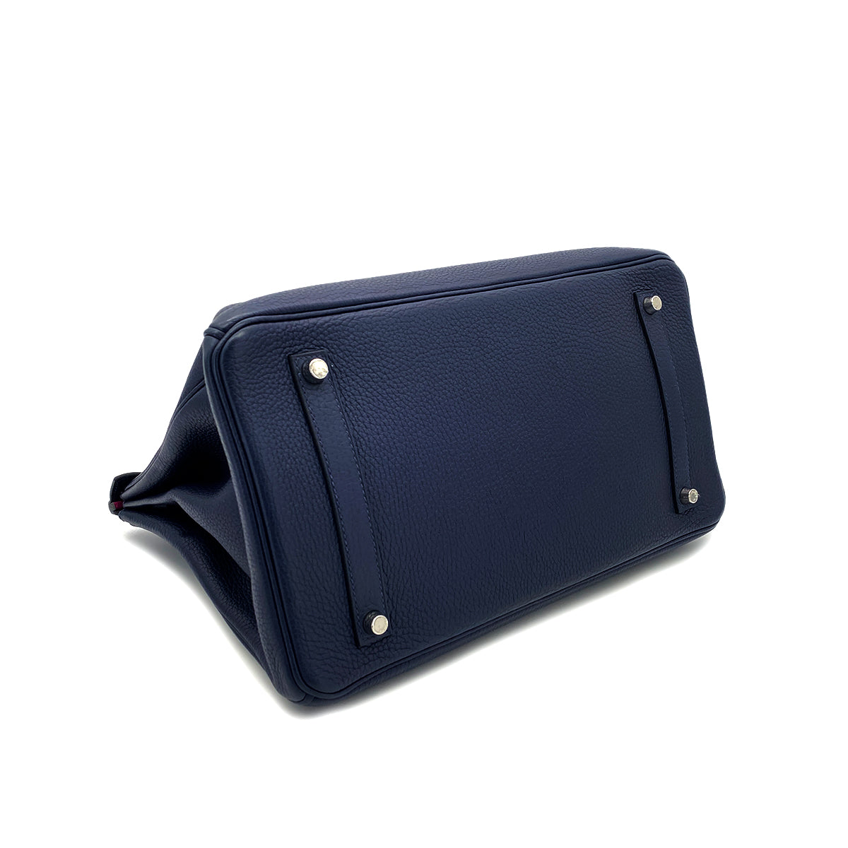 HERMES BIRKIN 35 VERSO BLUE NUIT ROSE PURPLE TAURILLON CLEMENCE HAND BAG A SHW 90301713