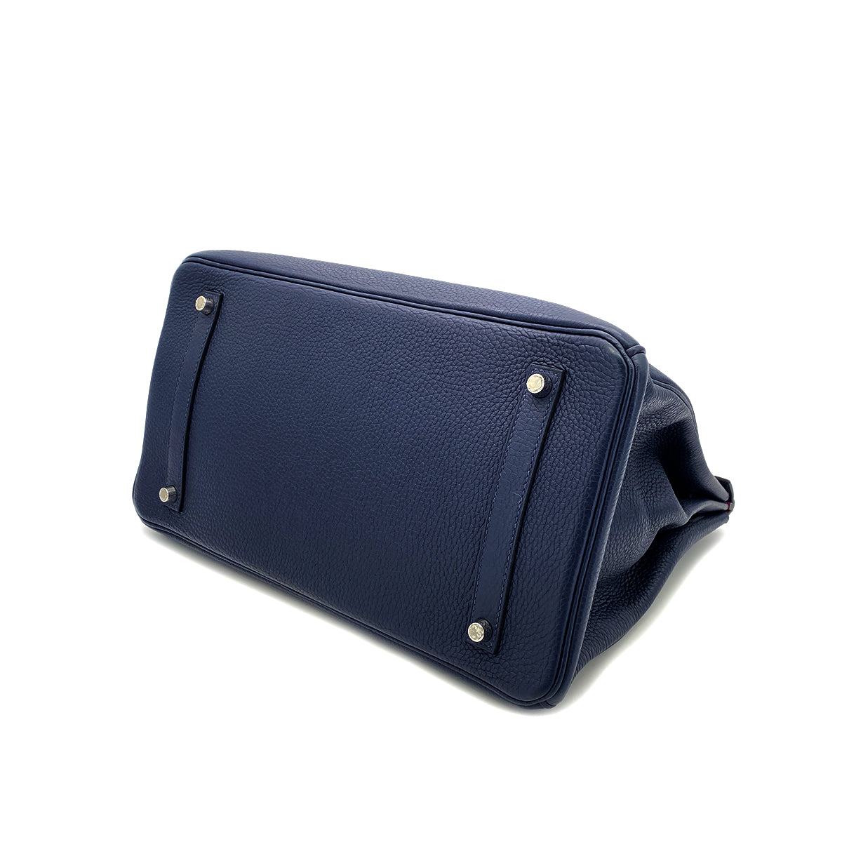 HERMES BIRKIN 35 VERSO BLUE NUIT ROSE PURPLE TAURILLON CLEMENCE HAND BAG A SHW 90301713