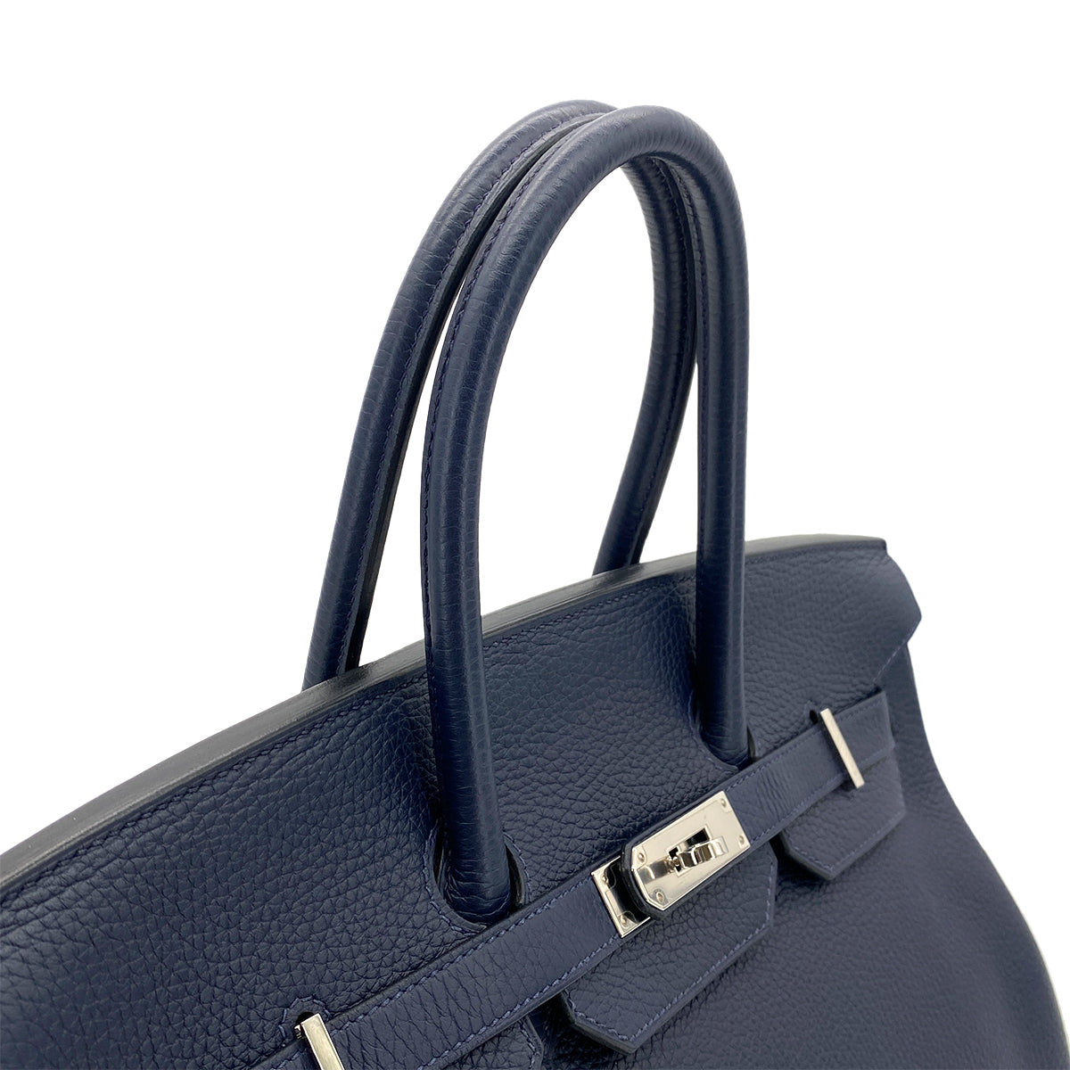 HERMES BIRKIN 35 VERSO BLUE NUIT ROSE PURPLE TAURILLON CLEMENCE HAND BAG A SHW 90301713