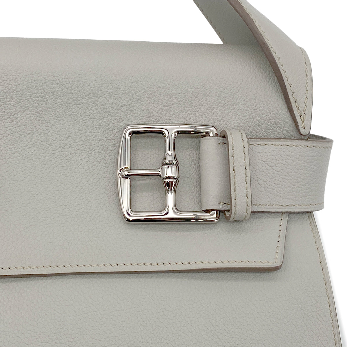 HERMES ETRIBELT GRIS PERLE EVER GRAIN HAND BAG □Q SHW 90301721