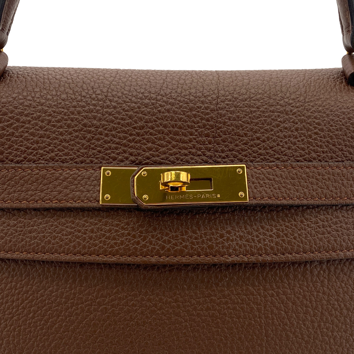 HERMES KELLY 32 RETOURNE BRULEE TOGO HAND SHOULDER BAG □R GHW 90301724