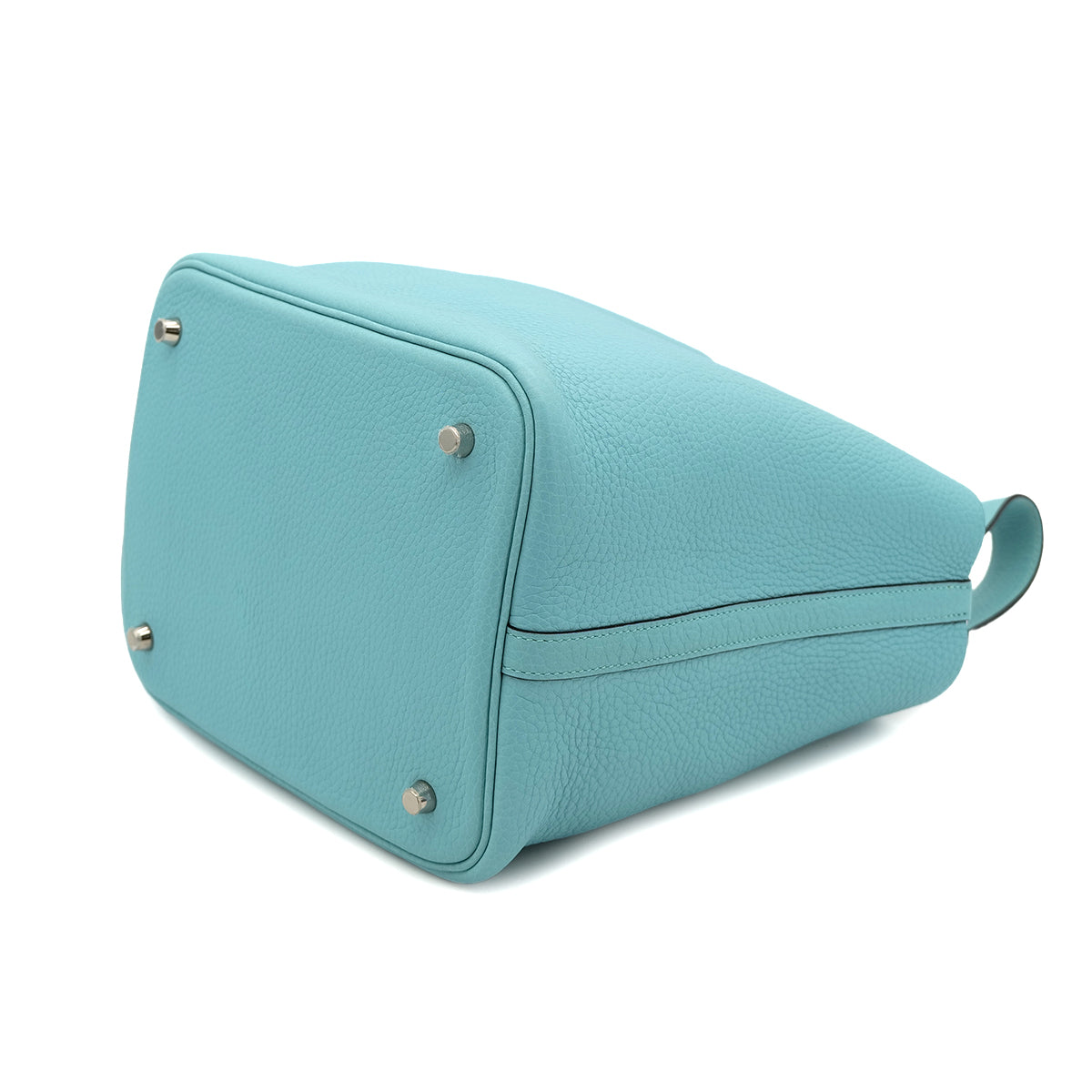 HERMES PICOTIN LOCK MM BLUE SAINT CYR TAURILLON CLEMENCE HAND BAG X SHW 90301729