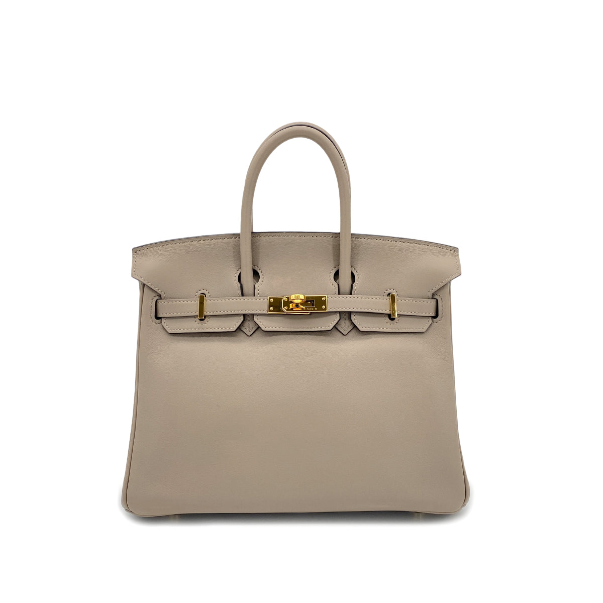 HERMES BIRKIN 25 GRIS ASPHALTE SWIFT HAND BAG A GHW 90301730
