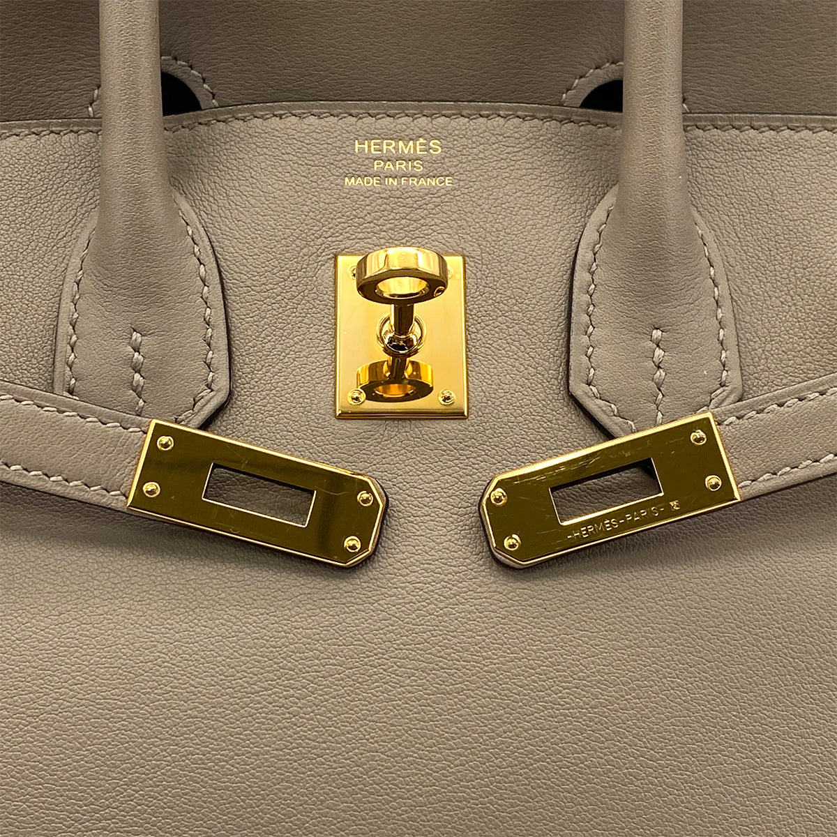 HERMES BIRKIN 25 GRIS ASPHALTE SWIFT HAND BAG A GHW 90301730