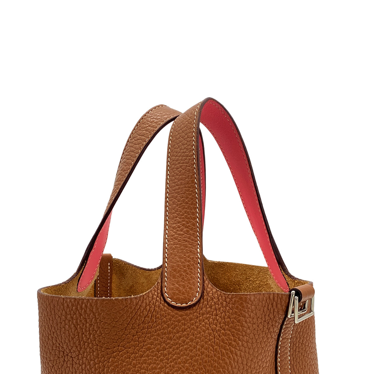 HERMES PICOTIN LOCK PM ECLAT GOLD ROSE AZALEE TAURILLON CLEMENCE HAND BAG D SHW 90301732