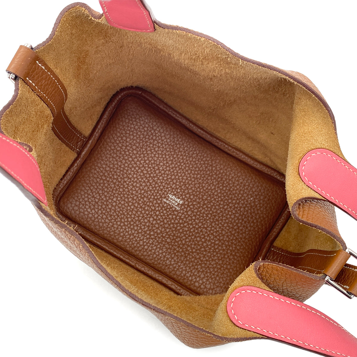 HERMES PICOTIN LOCK PM ECLAT GOLD ROSE AZALEE TAURILLON CLEMENCE HAND BAG D SHW 90301732