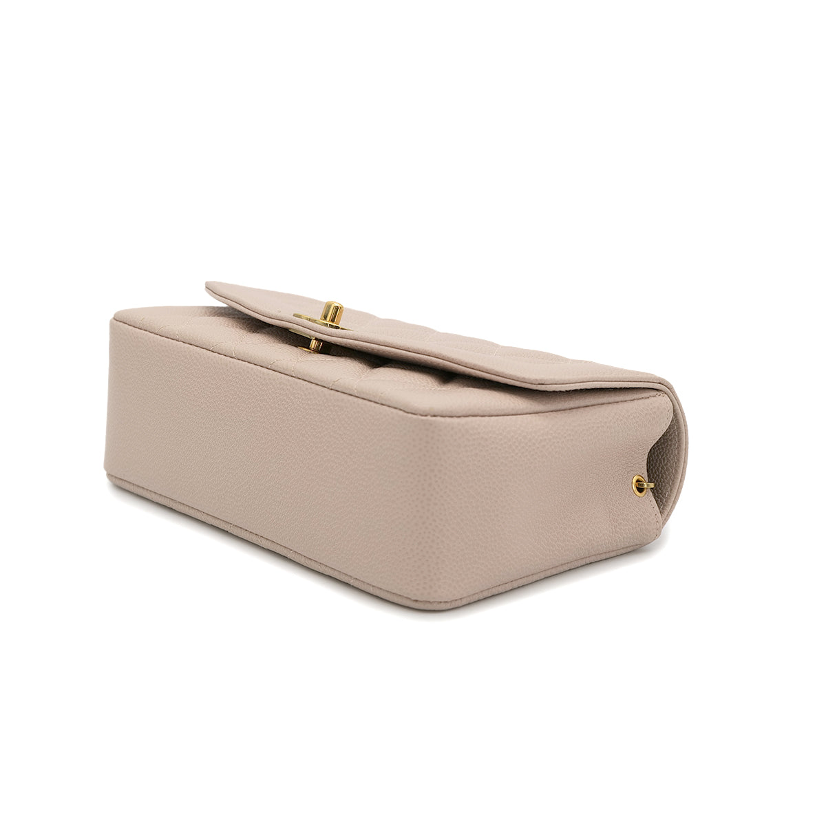 CHANEL VINTAGE DIANA SMALL CHAIN SHOULDER BAG PINK BEIGE CAVIAR SKIN 90301733