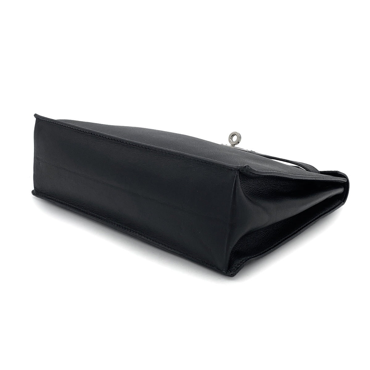 HERMES KELLY DANCE BLACK EVERCOLOR SHOULDER BAG □K SHW 90301737