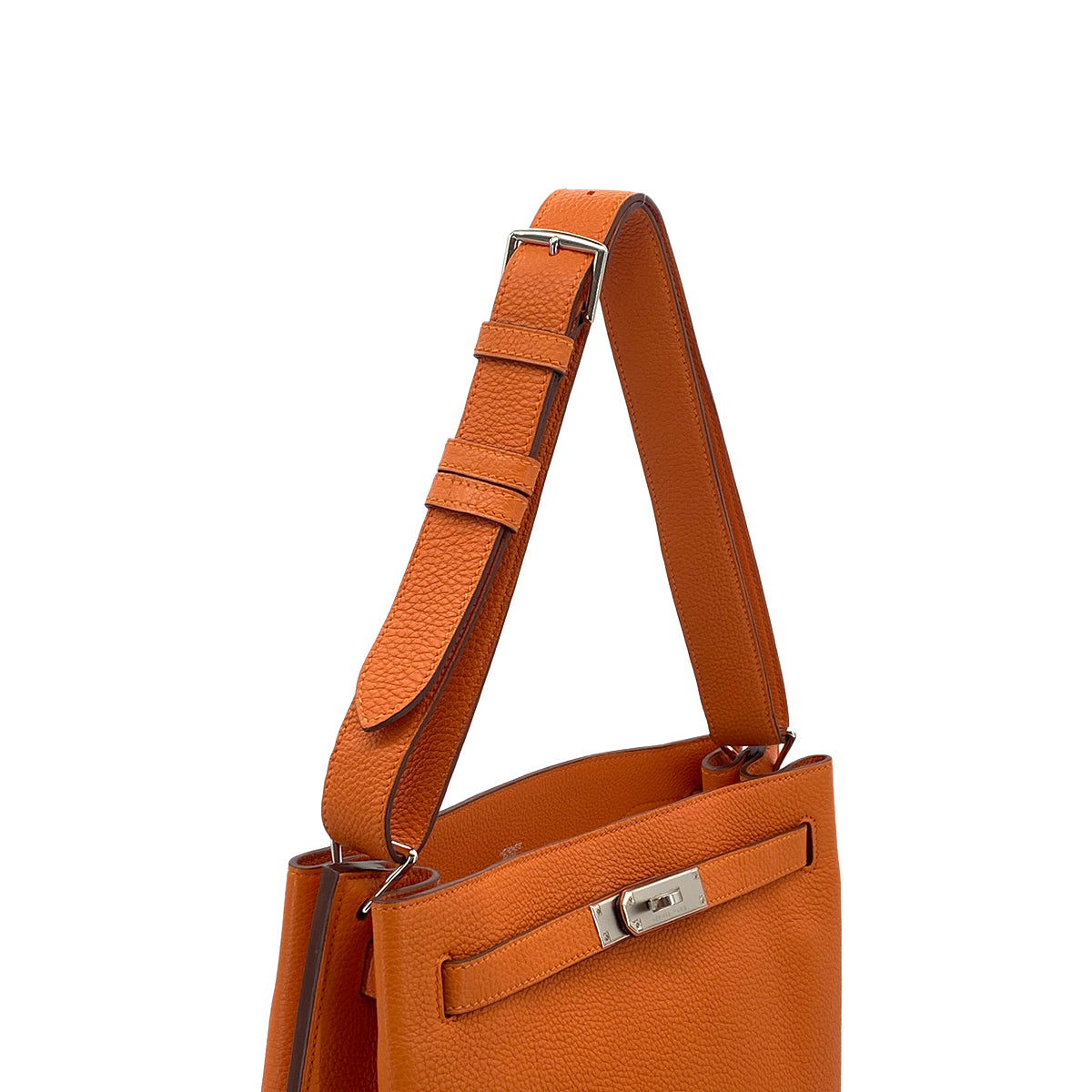 HERMES SO KELLY 26 ORANGE TAURILLON CLEMENCE SHOULDER BAG □L SHW 90301741