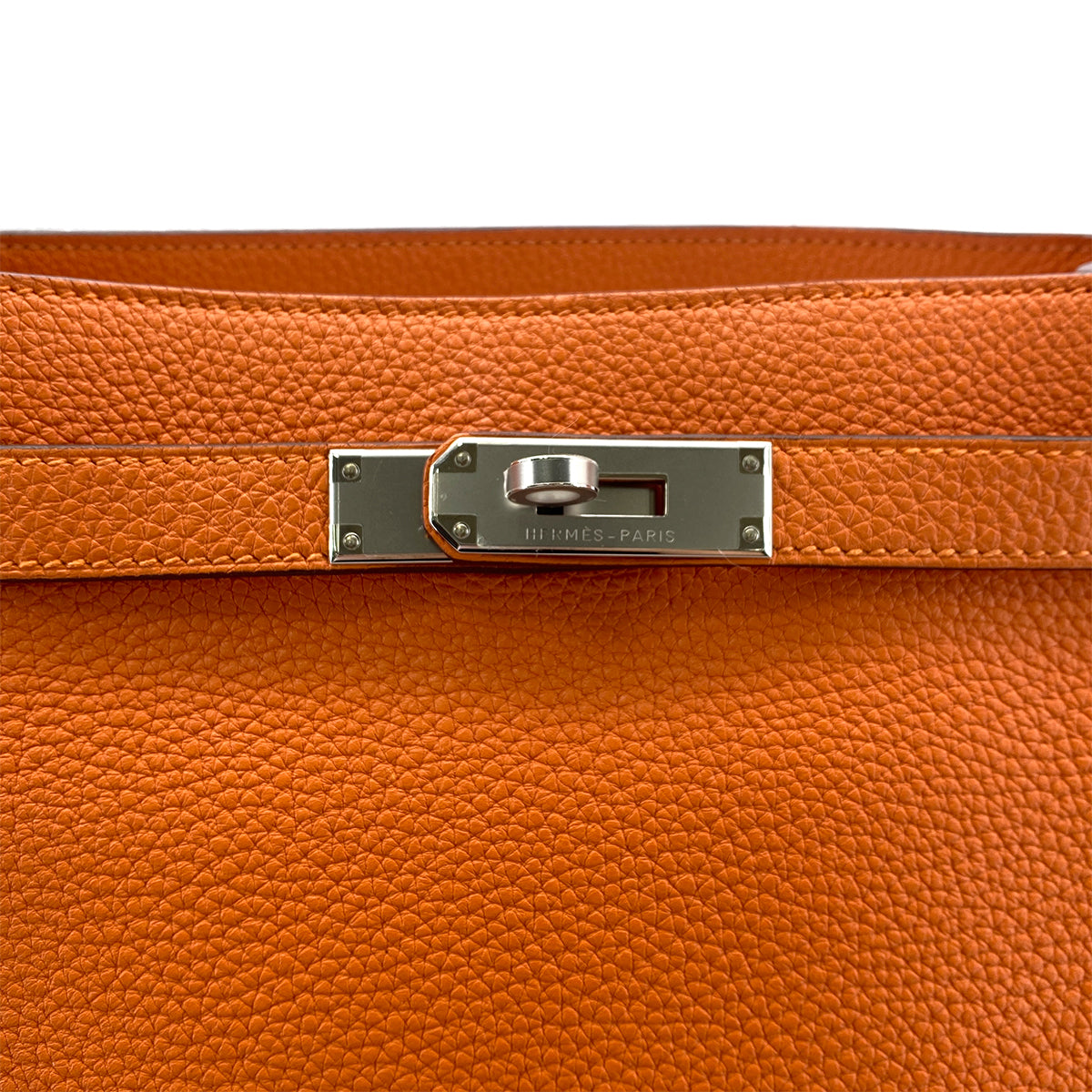 HERMES SO KELLY 26 ORANGE TAURILLON CLEMENCE SHOULDER BAG □L SHW 90301741