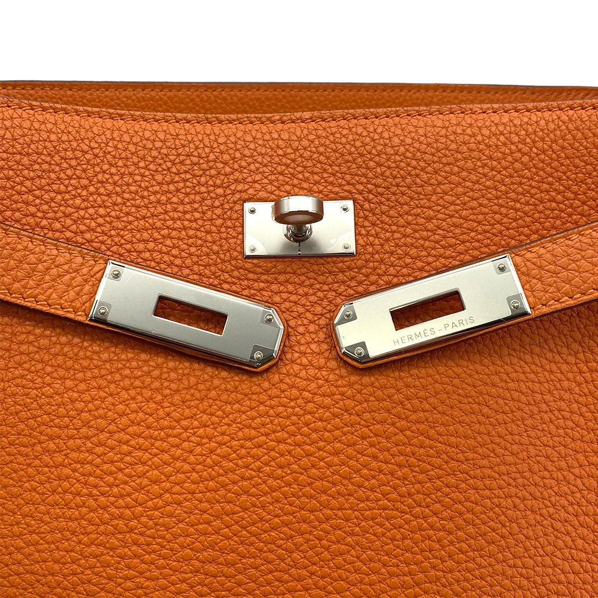 HERMES SO KELLY 26 ORANGE TAURILLON CLEMENCE SHOULDER BAG □L SHW 90301741