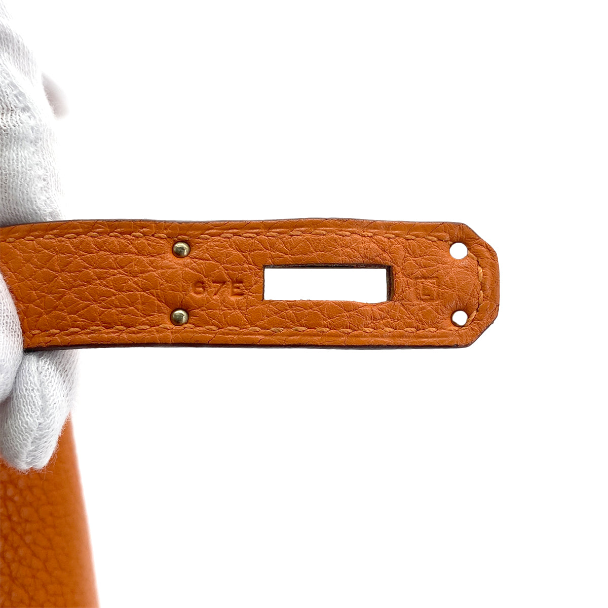 HERMES SO KELLY 26 ORANGE TAURILLON CLEMENCE SHOULDER BAG □L SHW 90301741