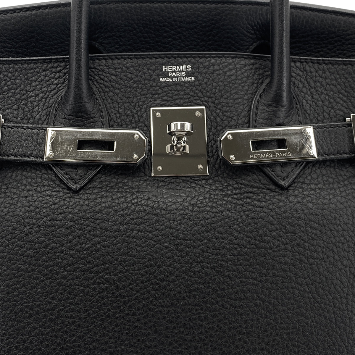 HERMES BIRKIN 30 BLACK TOGO HAND BAG □K SHW 90301746