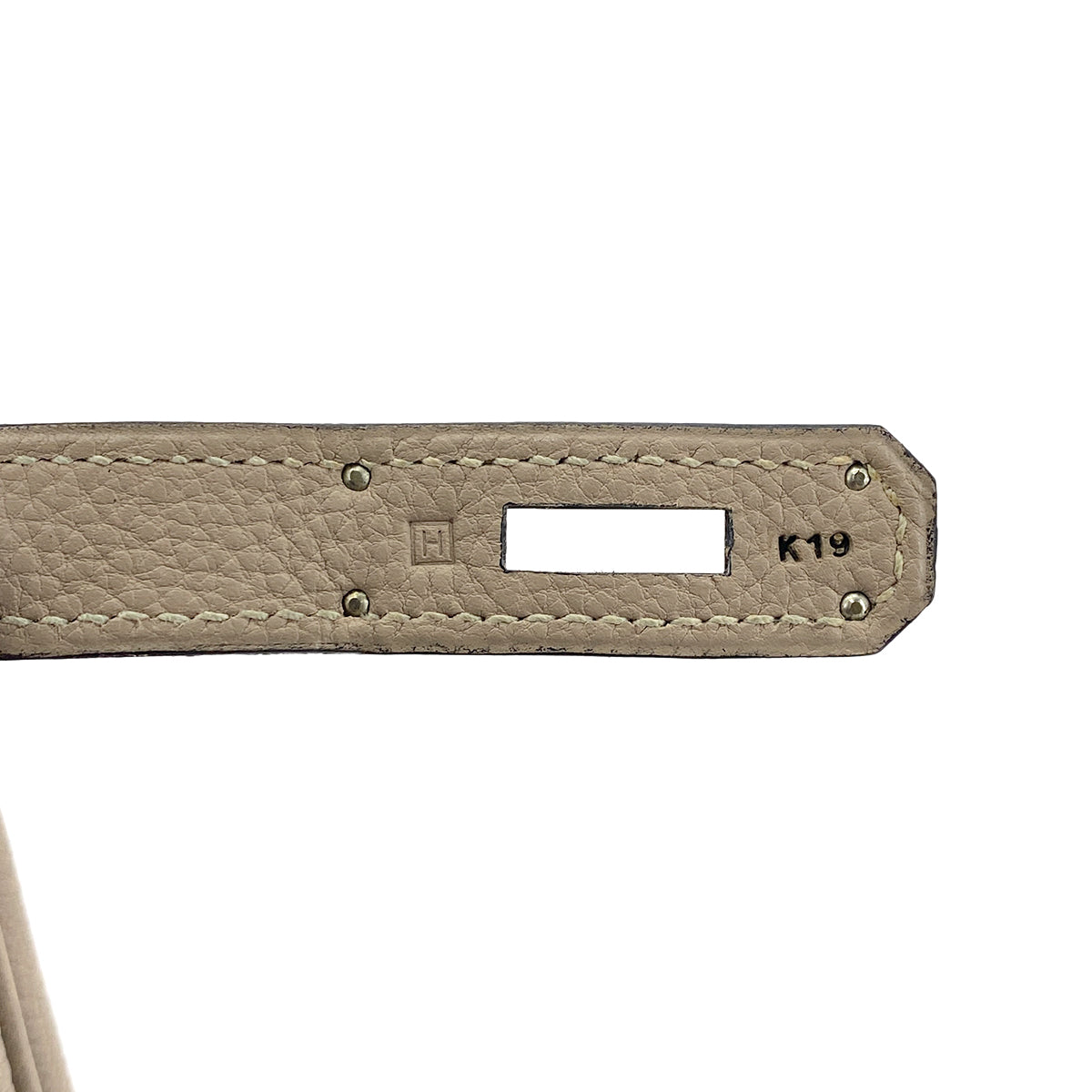 HERMES HAUT A COURROIES 28 GRIS TOURTERELLE TOGO HAND BAG □H GHW 90301843