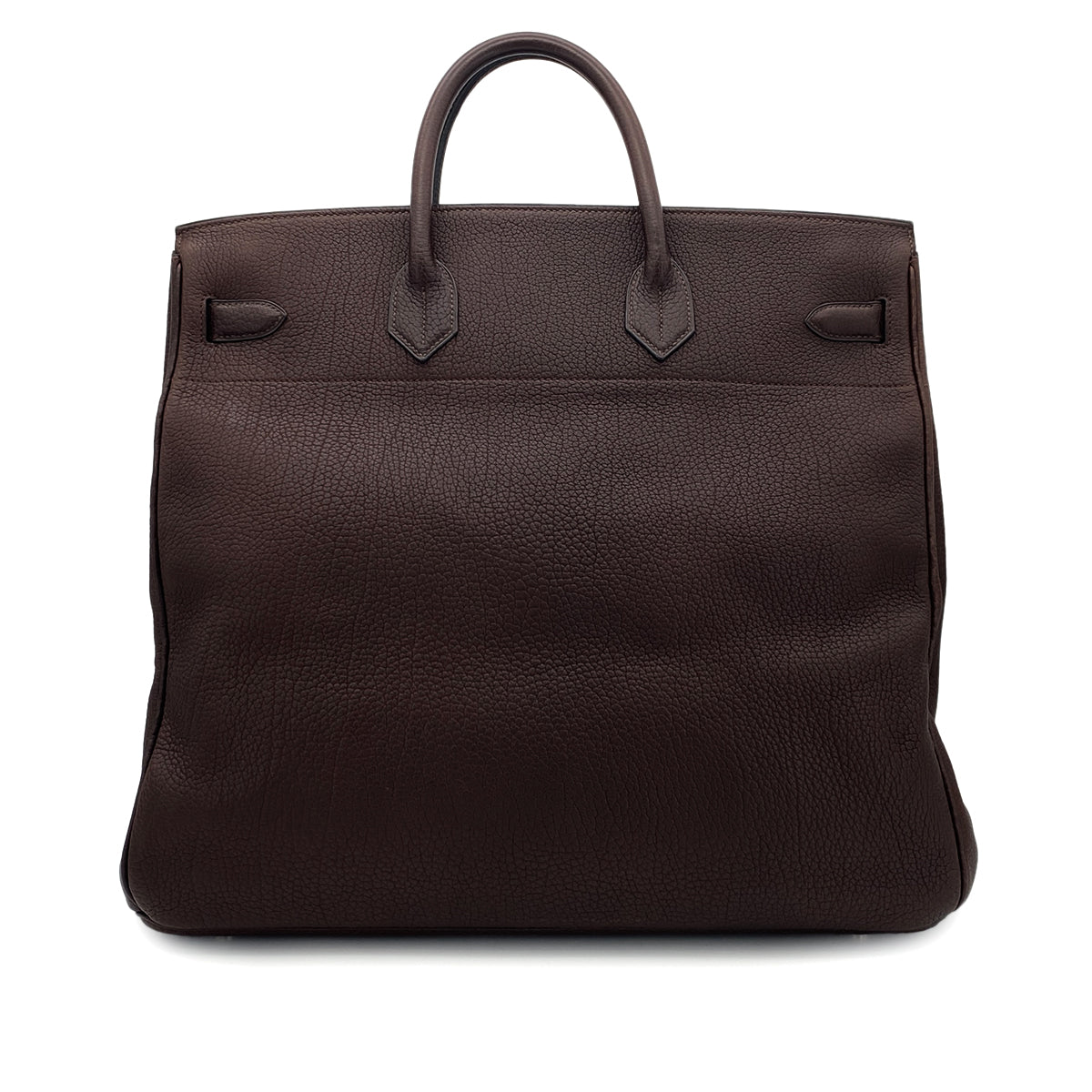 HERMES HAUT A COURROIES 45 CHOCOLAT TOGO HAND BAG □C SHW 90301846