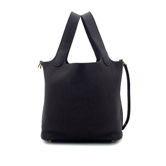 HERMES PICOTIN LOCK PM ROUGE SELLIER TAURILLON CLEMENCE HAND BAG Z GHW 90301849