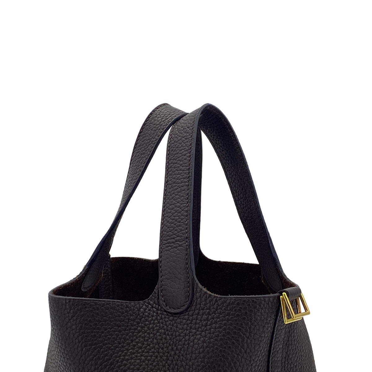 HERMES PICOTIN LOCK PM ROUGE SELLIER TAURILLON CLEMENCE HAND BAG Z GHW 90301849