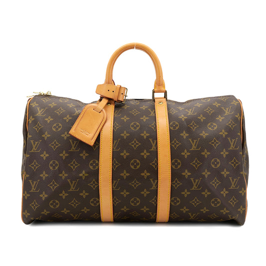 LOUIS VUITTON MONOGRAM KEEPALL 45 LUGGAGE BROWN M41428 90302175