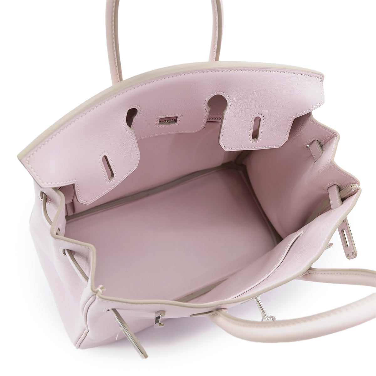 HERMES BIRKIN 25 ROSE DRAGEE VEAU SWIFT HAND BAG □L SHW 90302176