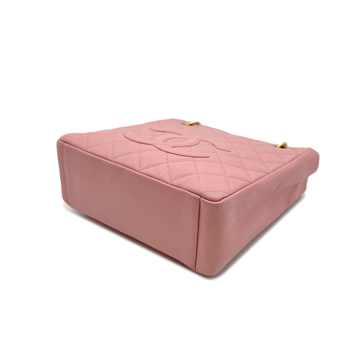 CHANEL VINTAGE PST CHAIN TOTE BAG PINK CAVIAR SKIN 90302179