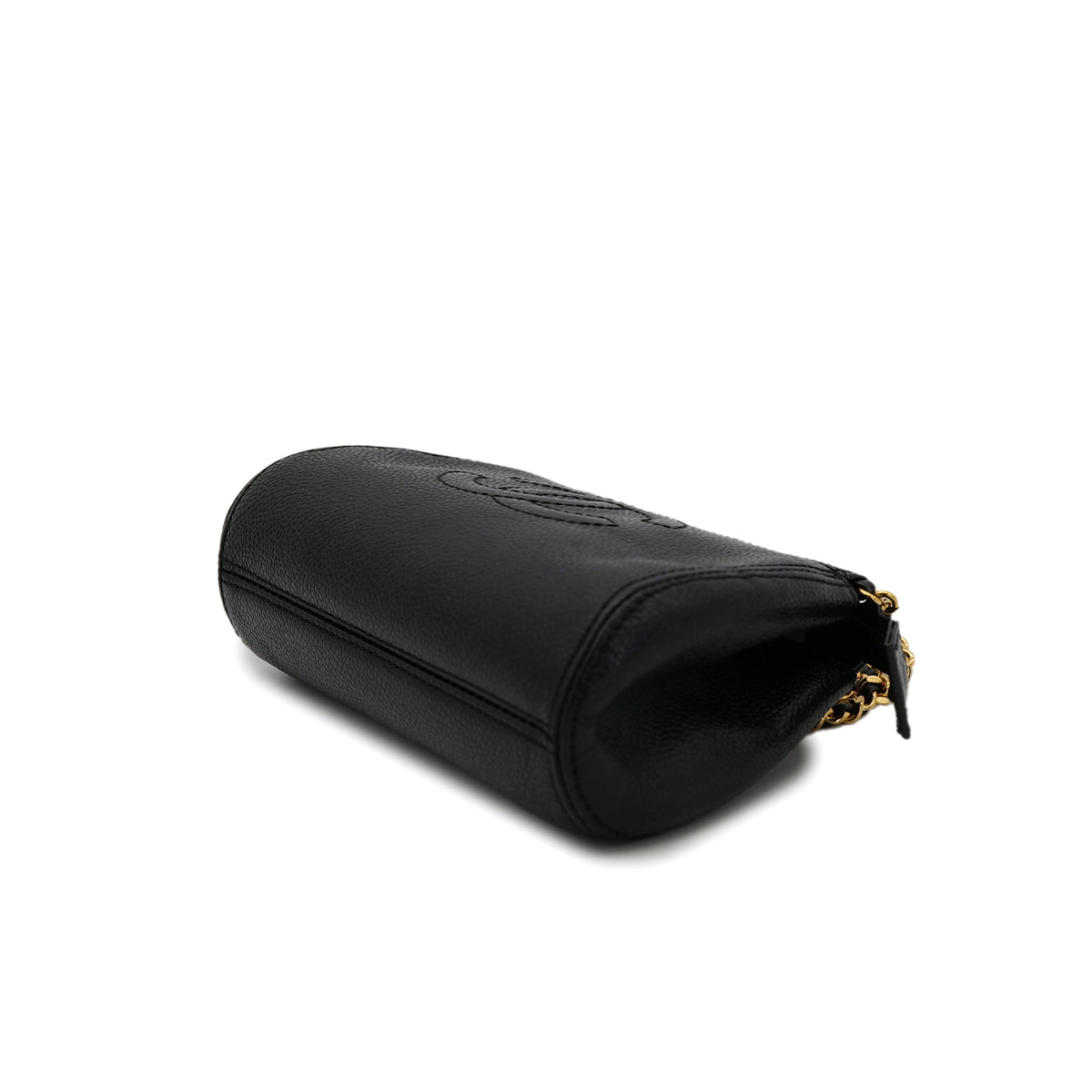 CHANEL VINTAGE COCOMARK CHAIN SHOULDER BAG BLACK CAVIAR SKIN 90302181