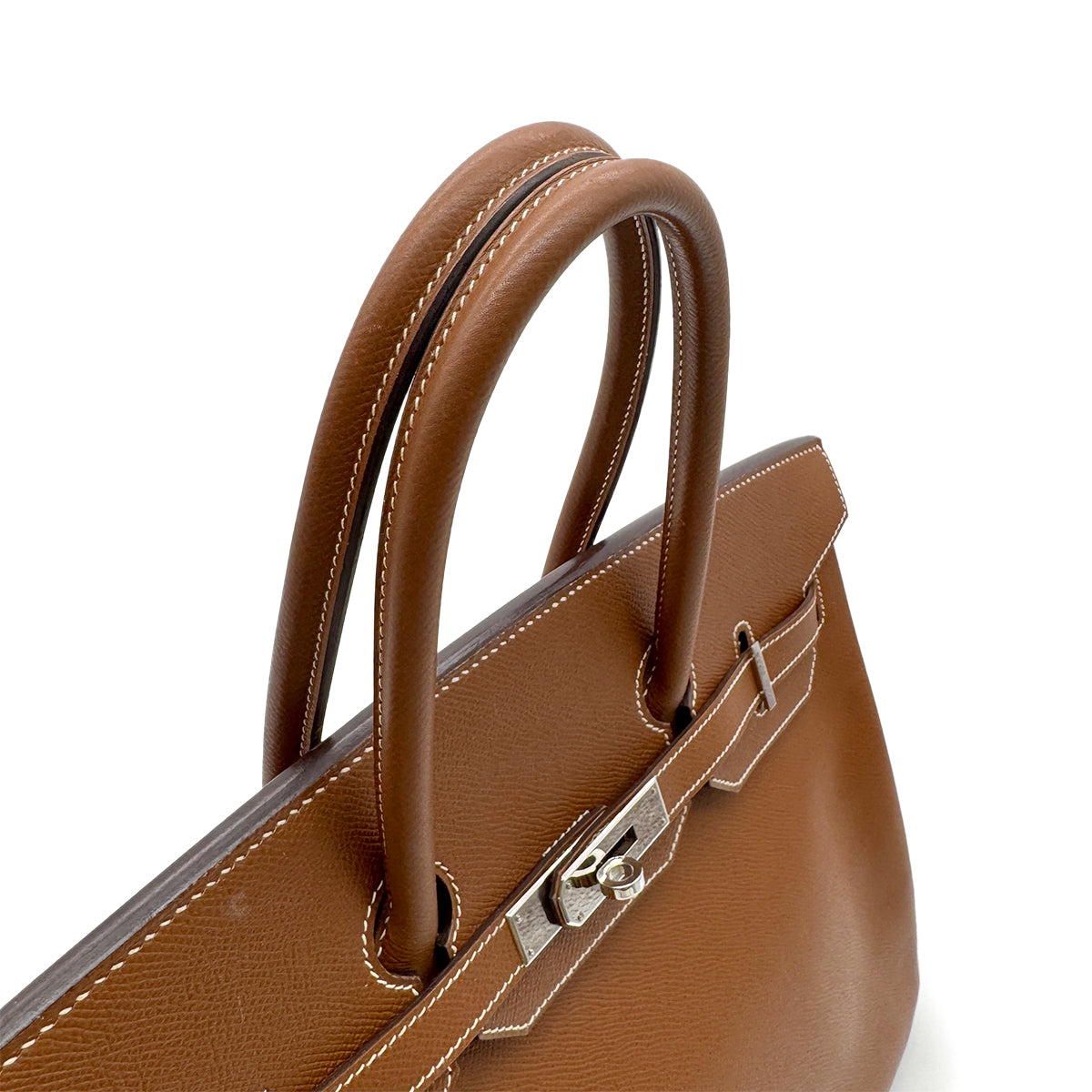HERMES BIRKIN 35 GOLD VEAU EPSON HAND BAG □L SHW 90302187